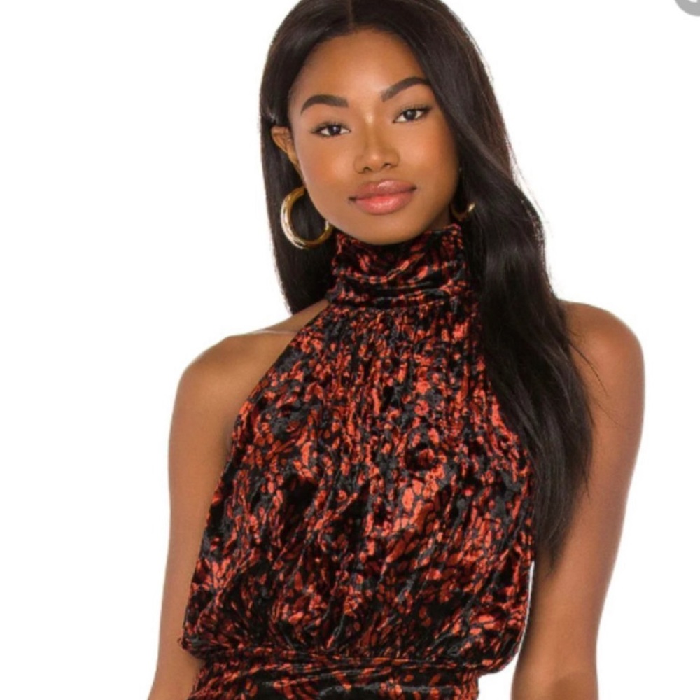FREE PEOPLE take A Break Turtleneck Halter Top In Black Combo